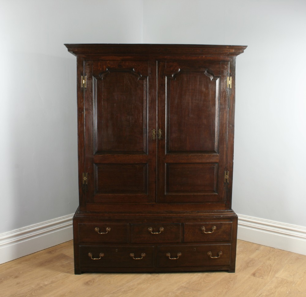 George III Welsh Oak Housekeepers Hanging Cupboard (Circa 1780)
