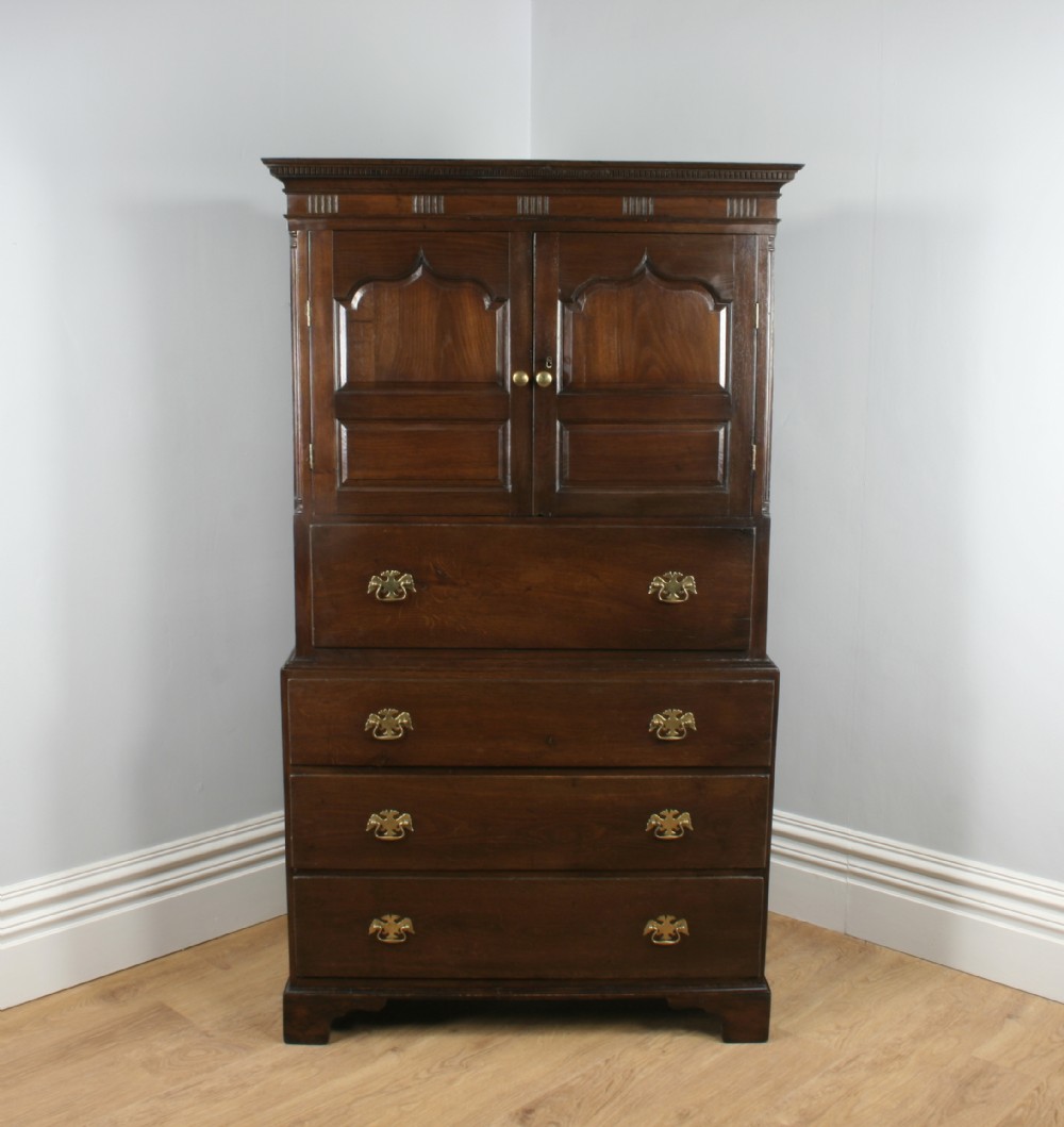 George III Welsh Marches Oak Housekeepers Food Cupboard (Circa 1780)