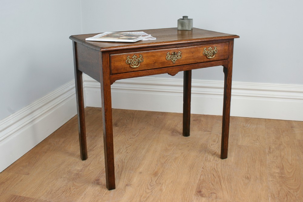 George III English Oak Side Table (Circa 1780)