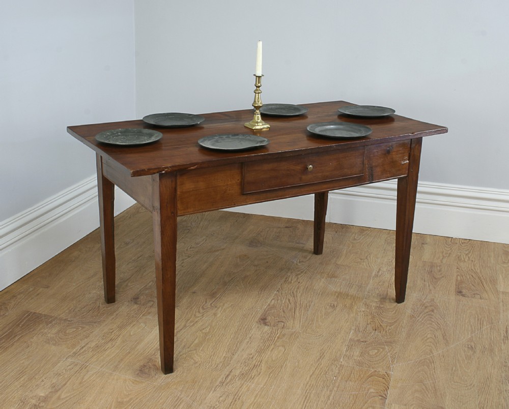 French 4½” Wide Cherry-wood Farmhouse Refectory Table (Circa 1850)