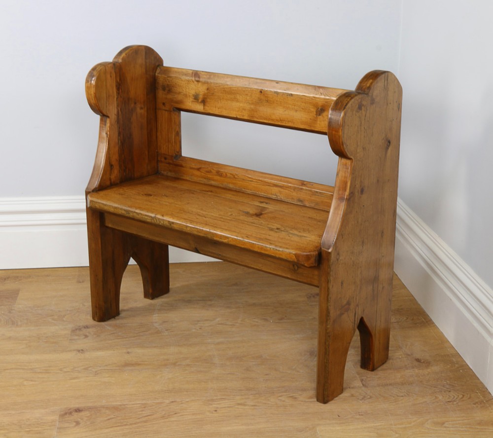 Victorian 4ft Pine Church Pew (Circa 1860)
