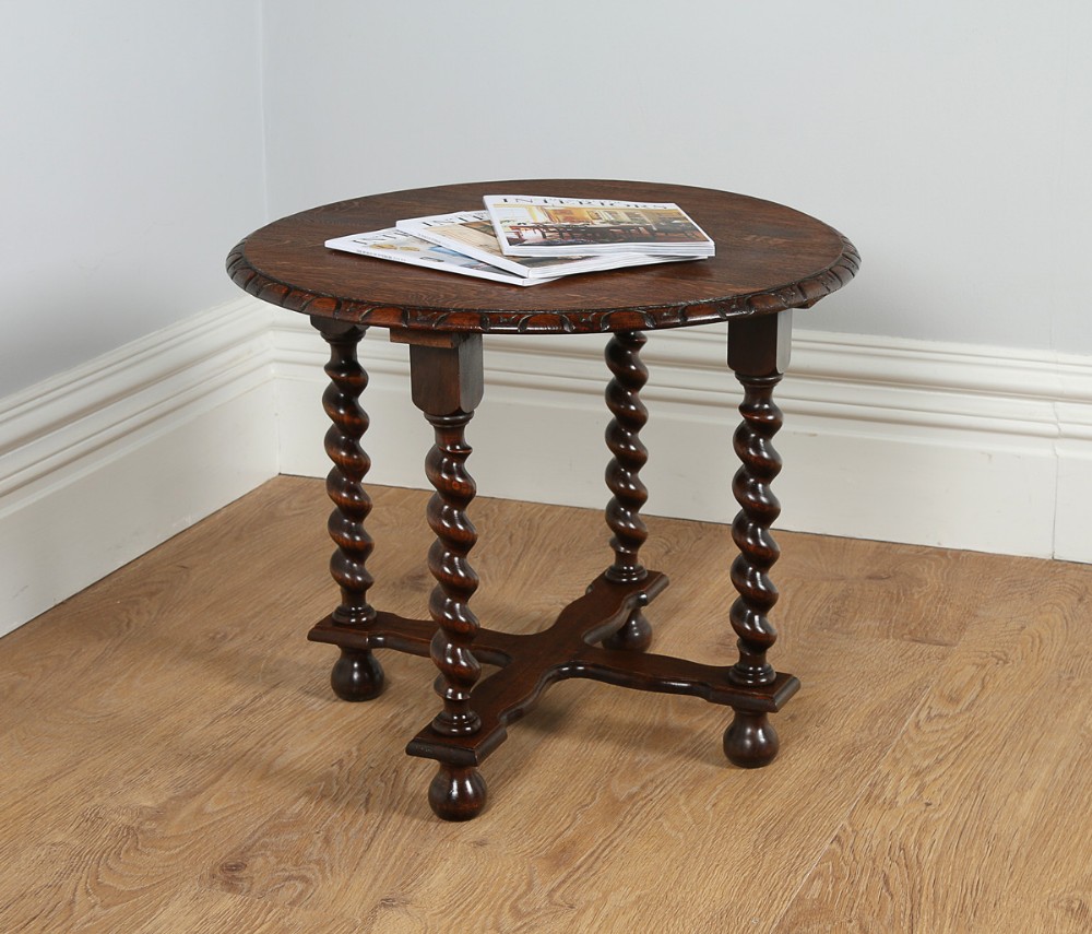 Jacobean Style Oak Coffee Table (Circa 1920)