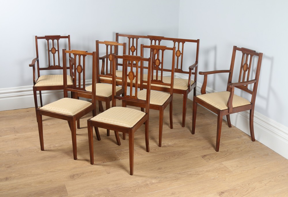 Edwardian Inlaid Mahogany 7 Piece Parlour Suite (Circa 1900)