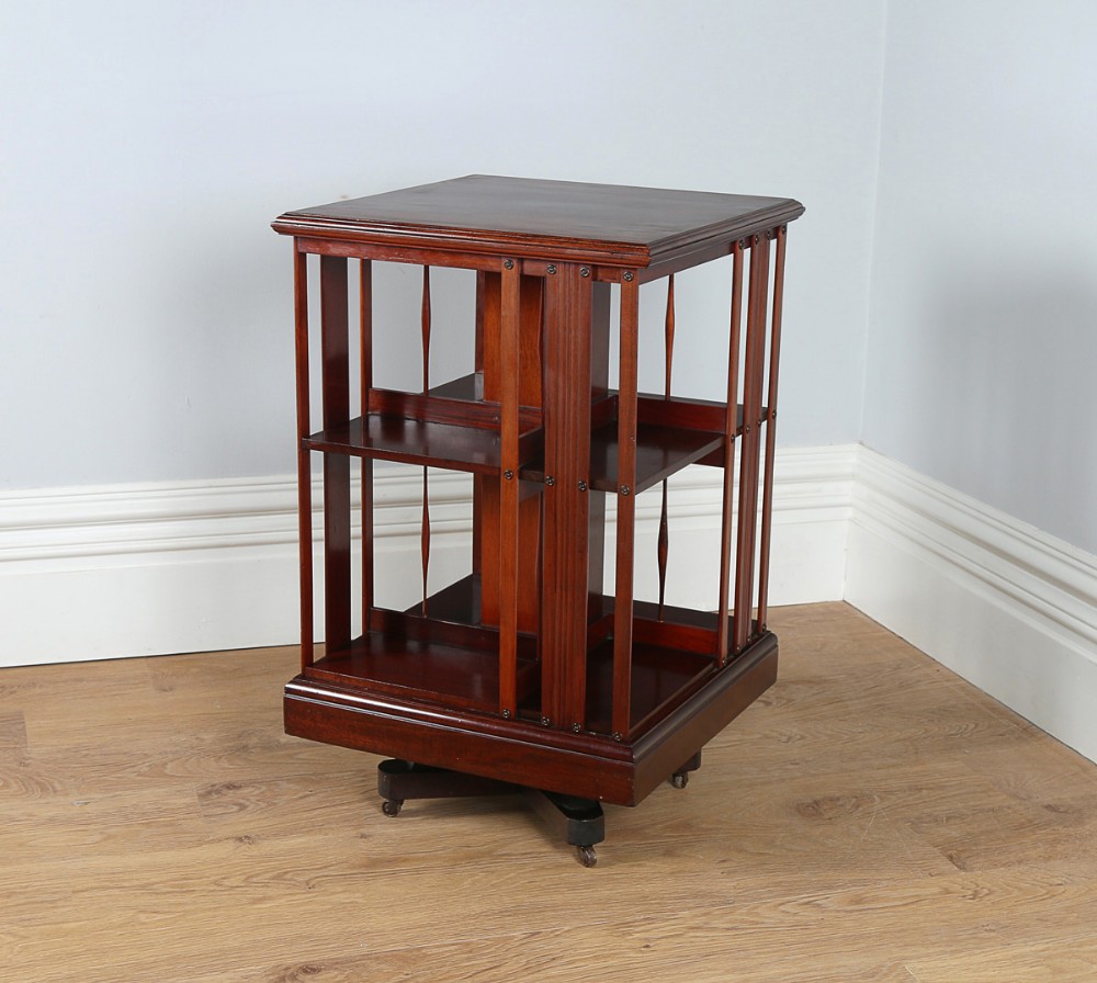 Edwardian Mahogany Revolving Bookcase (Circa 1900)