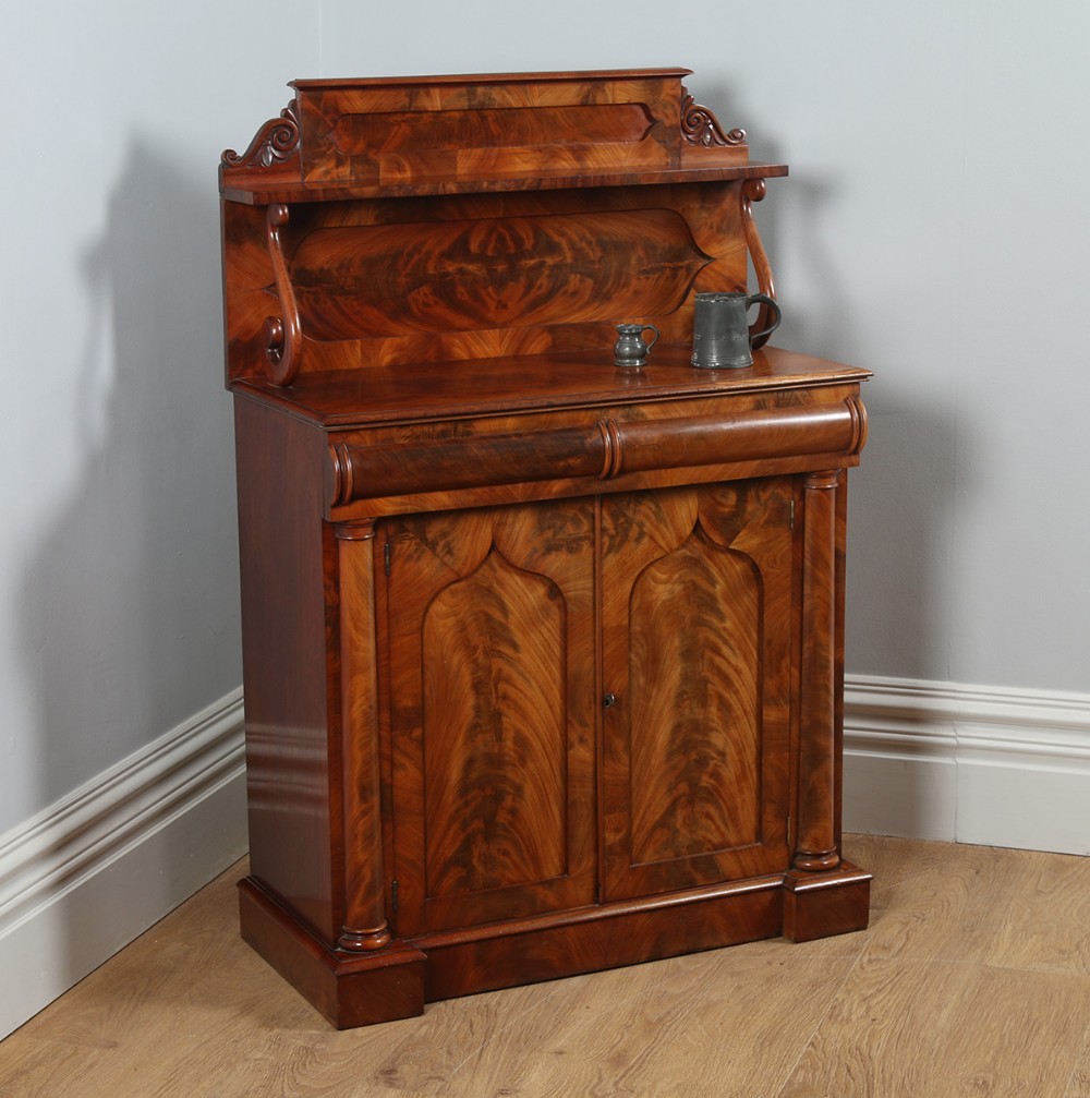 William IV Flame Mahogany Two Door Chiffonier (c.1835)