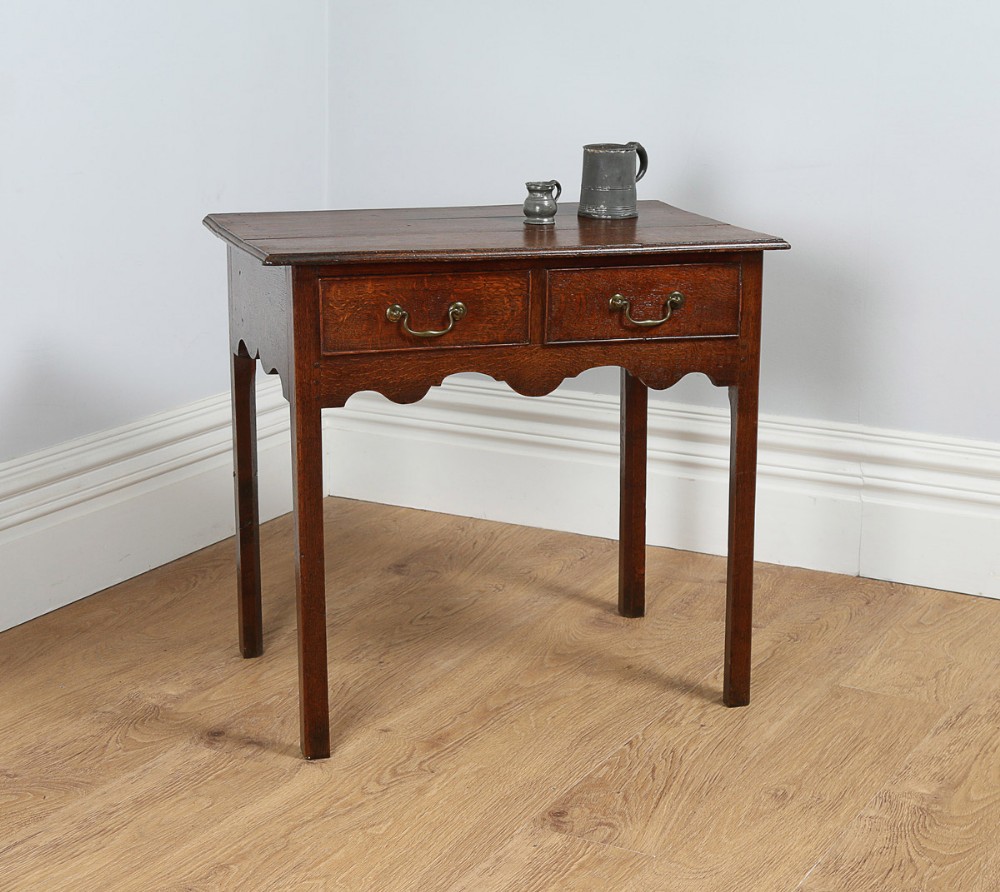 George III Oak Provincial Side Table (Circa 1780)