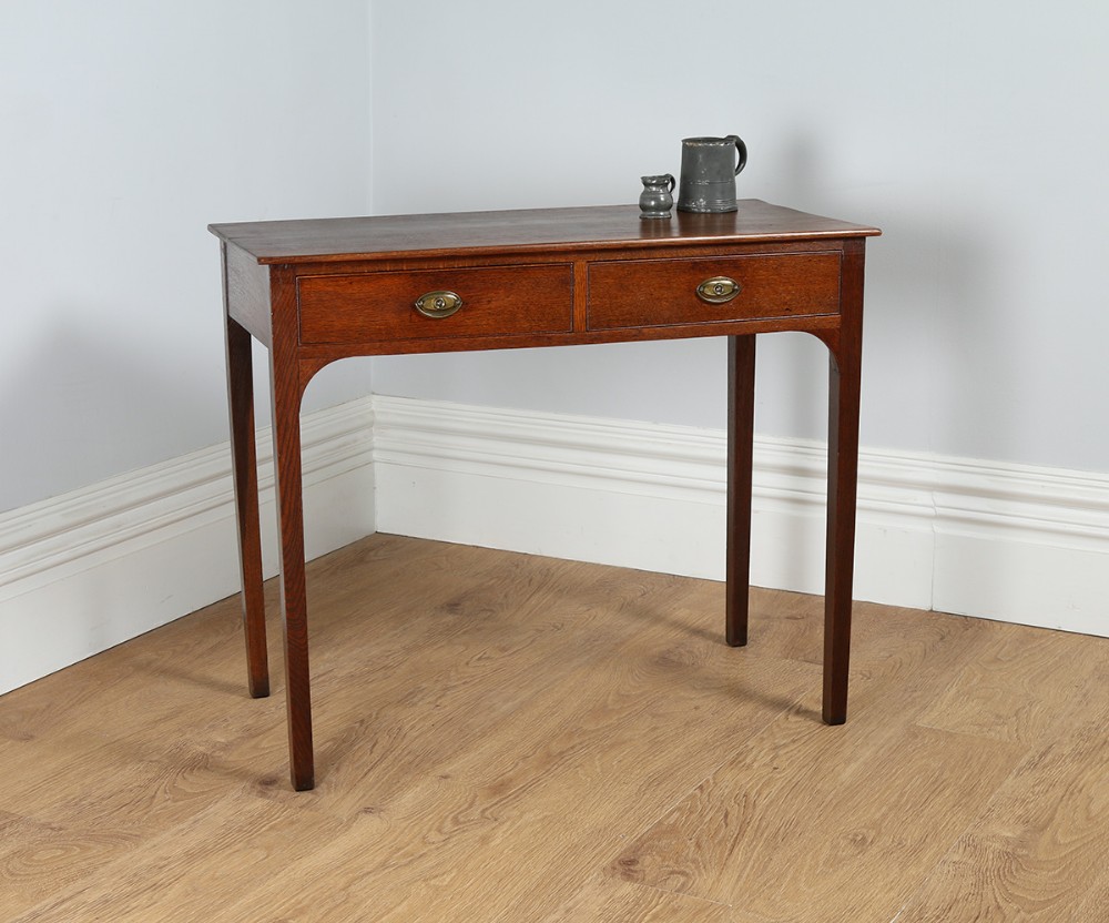 George III Oak Regency Side Table (Circa 1815)