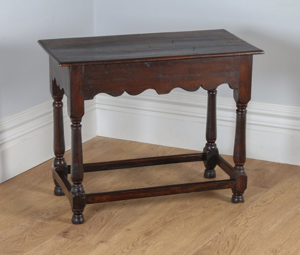 Georgian 18th Century Style English Country Oak Side / Hall Table ...