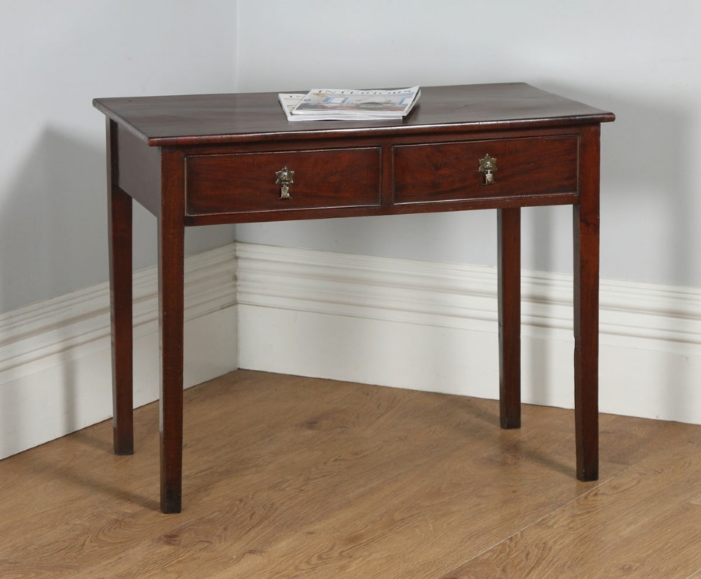 Antique English Georgian Mahogany Occasional Hall Side Table (Circa 1800)