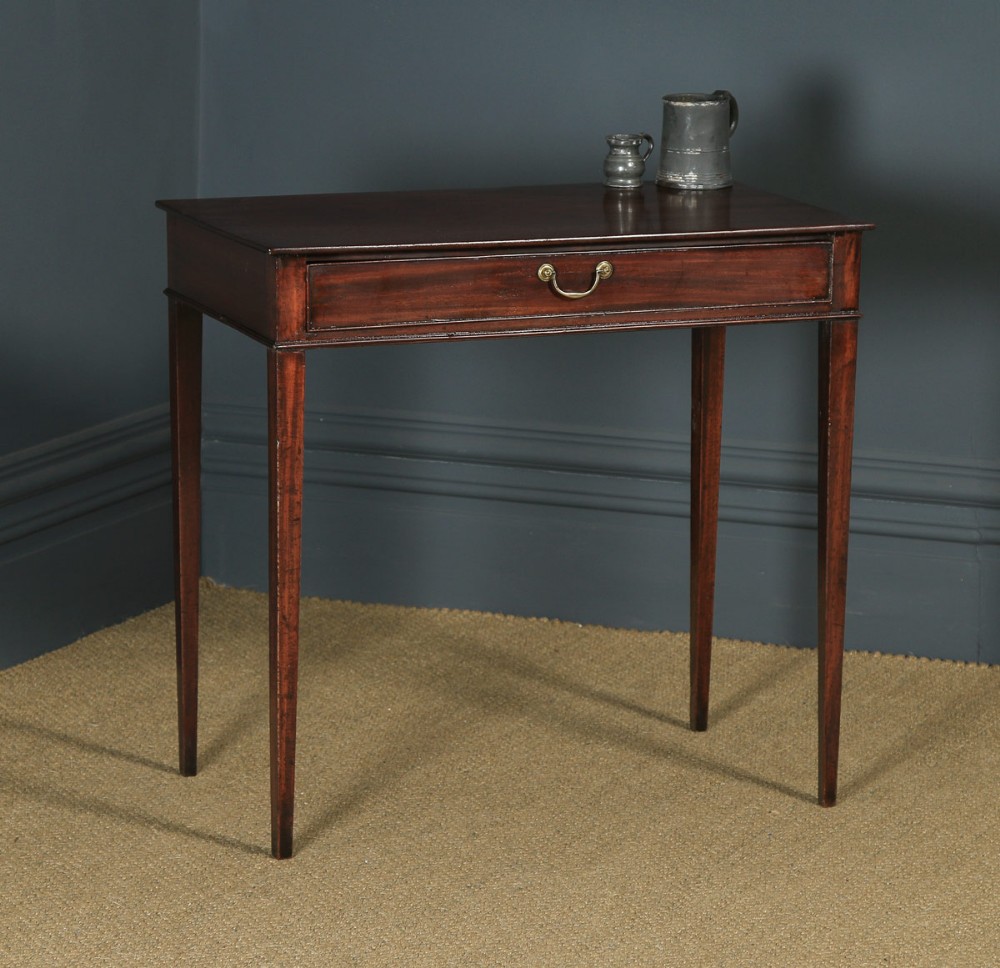 Antique English 18th Century Georgian Mahogany Occasional Side Hall Writing Table (Circa 1790)