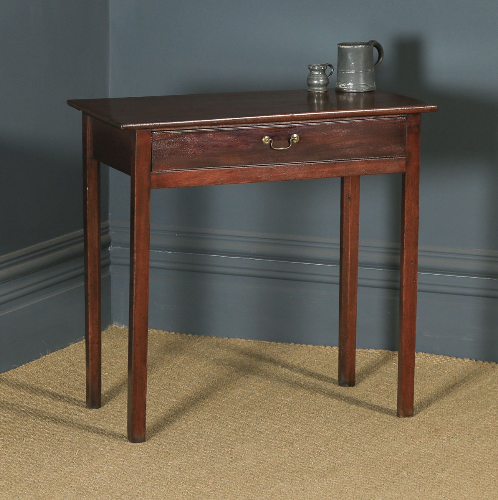 Antique English 19th Century Georgian Mahogany Occasional Side Hall Writing Table (Circa 1810)