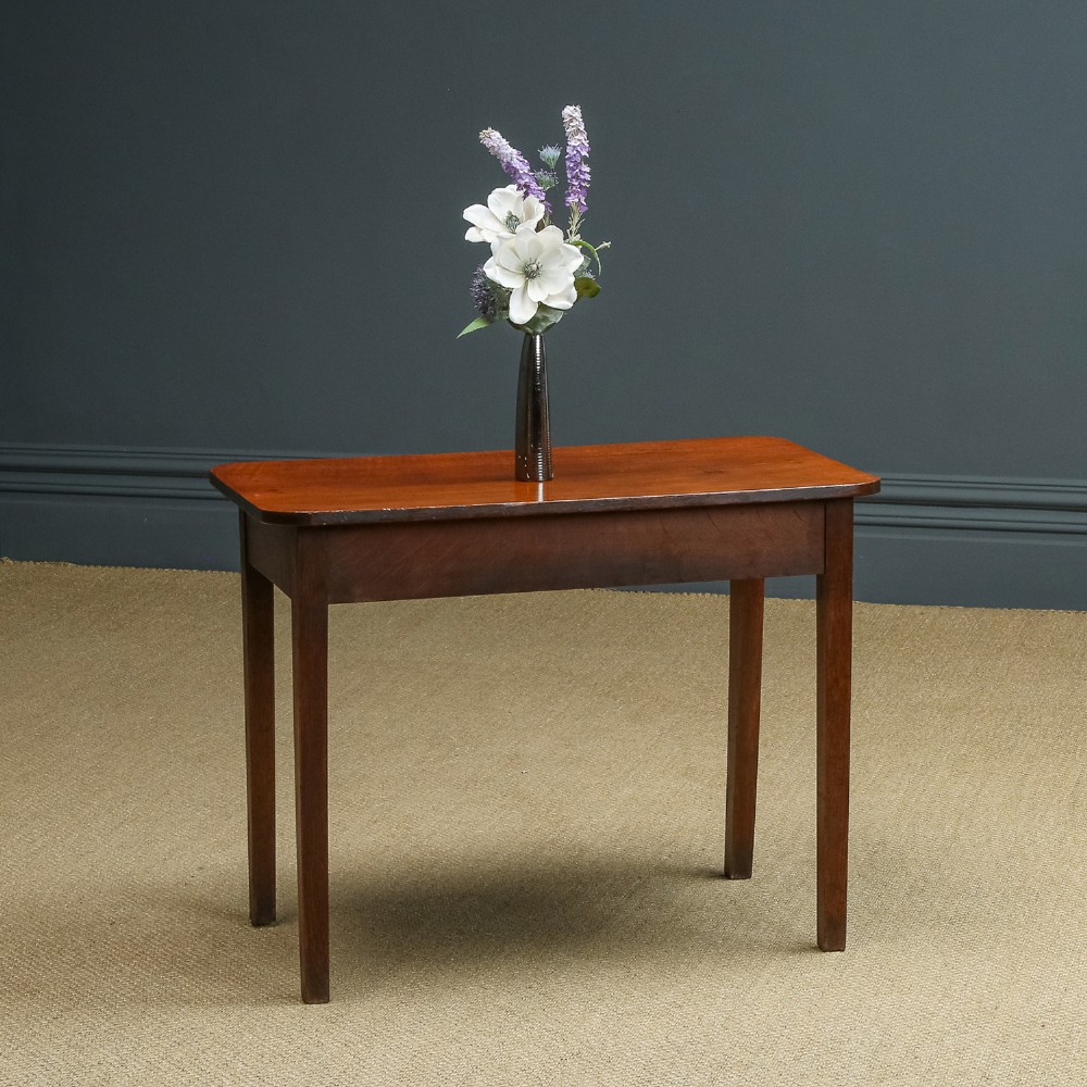 Antique English Georgian Oak & Elm Country Side / Occasional / Hall / Console Table (Circa 1780)