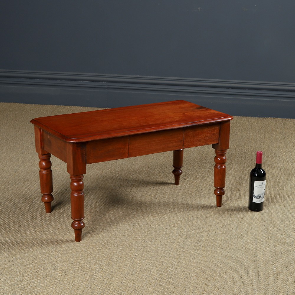 Antique English Victorian Mahogany Coffee Table / Low / Occasional / Centre / Book Table (Circa 1860) View II