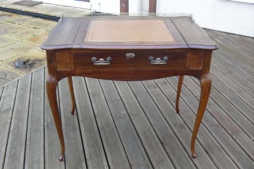 Unusual 19th Century Mahogany Writing Table