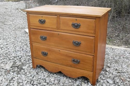 Nice Edwardian Satin Wood Chest of Drawers