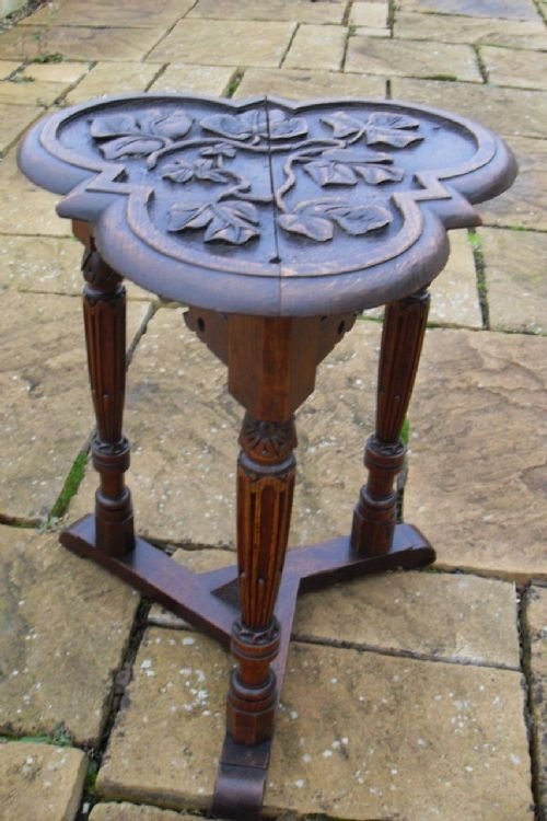 Victorian Oak Carved Table