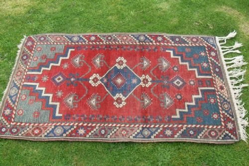 Old Eastern Double Sided Wool Rug