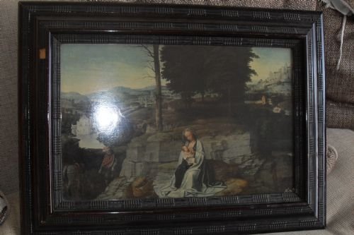 Nicely Framed Medici Print ''Rest on Flight''