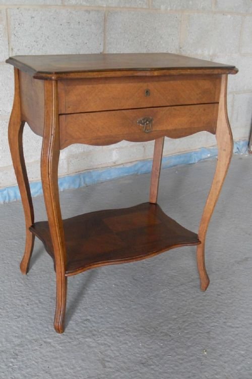 French Style Oak Jewellery/sewing Table