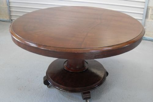 Victorian Mahogany Circular Tilt Breakfast Table