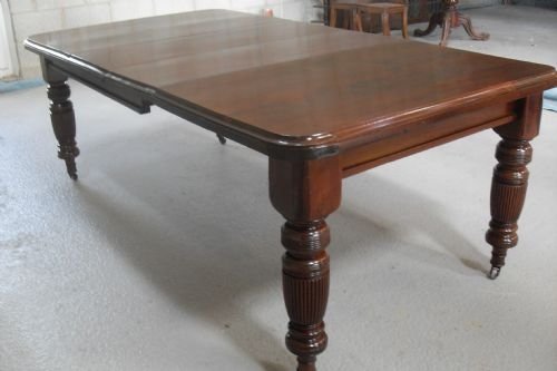 Victorian Mahogany Windout Extending Dining Table