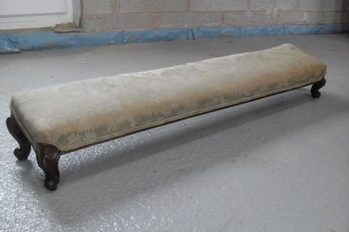 19th Century Tilted Mahogany Fender Footsool