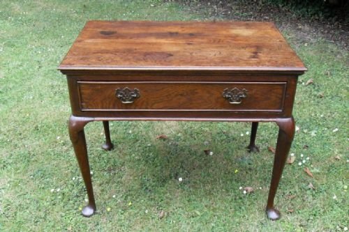 Georgian Oak Hall/side Table with Drawer