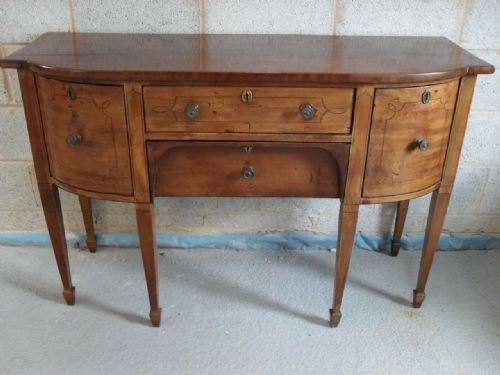 Georgian Mahogany Sideboard with Inlay Brass Fittings