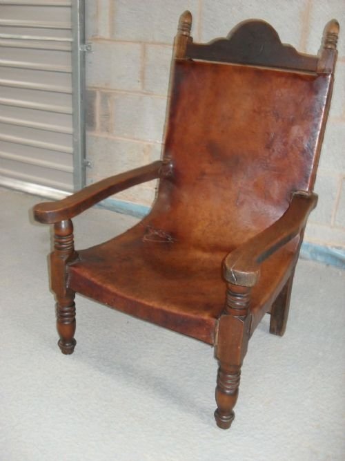 Unusual Early 19th Century Open Elbow Chair