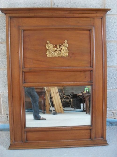 19th Century French Empire Style Mahogany Mirror