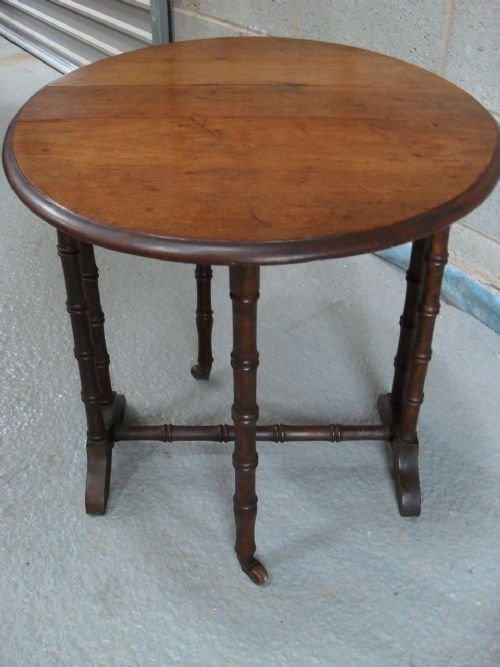 Petite Victorian Mahogany Oval Sutherland Table

