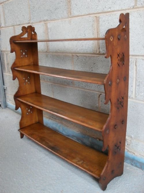 19th Century Mahogany Gothic Style Set of Shelves

