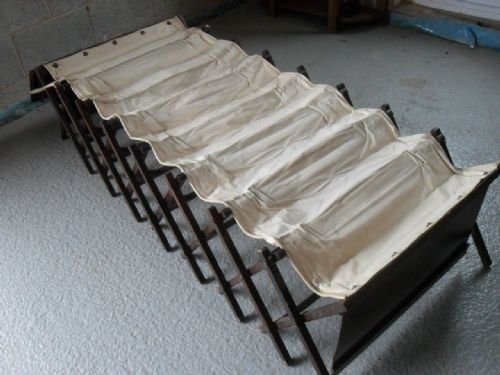 Oak Edwardian Campaign Fold Up Single Camp Bed
