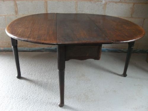 Goergian Oak (George Ii) Drop Leaf Dining Table
