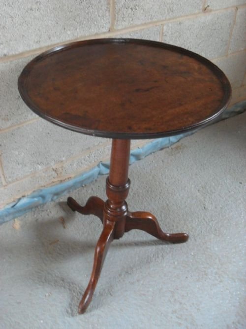 19th Century Mahogany & Oak Tilt Top Wine Table

