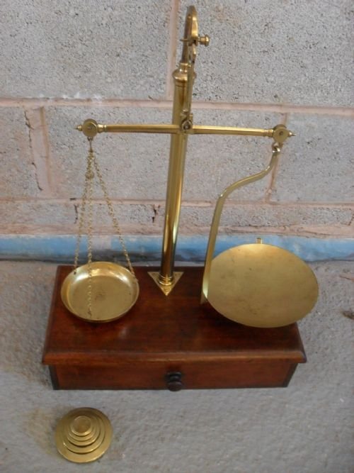 19th Century Set of Brass Balancing Scales