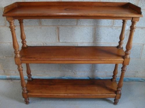 	
Victorian Mahogany 3 Tier Buffet Wot-not