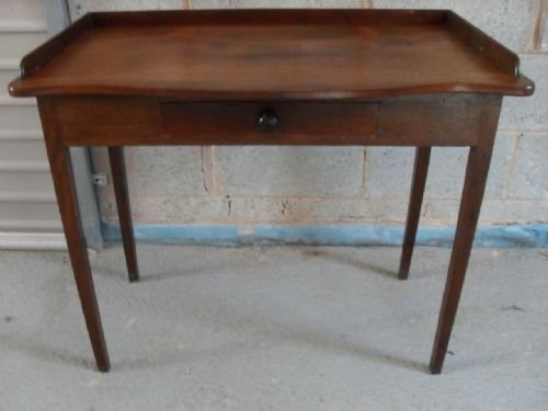 19th Century Mahogany Side/hall/writing Table