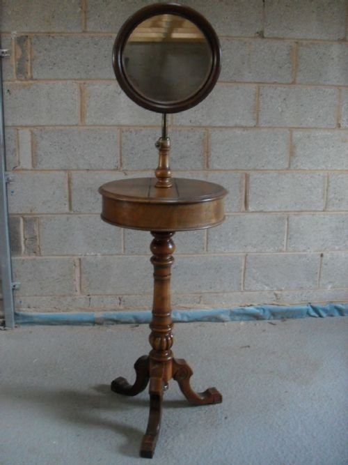 Victorian Mahogany and Brass Gentleman's Shaving Stand