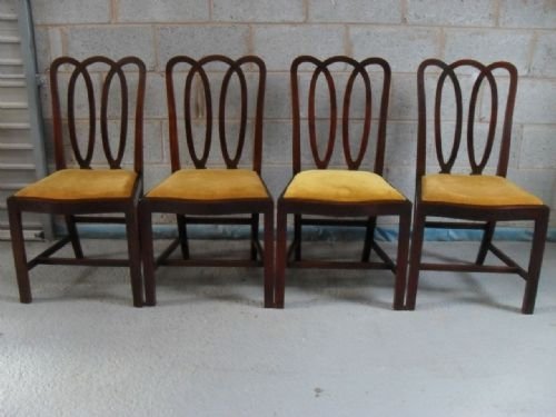 Set of Four Mahogany Dining Chairs