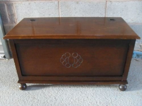 	
Oak Blanket Chest/coffer with Craved Front