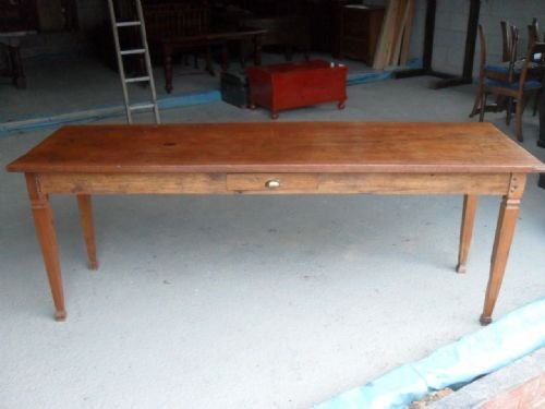 Country Oak Side/dining Table with Drawer