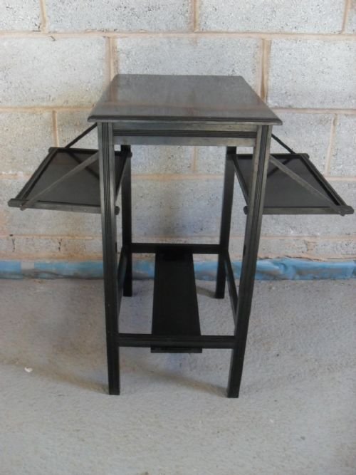 Edwardian Ebonised Fold Out Tea and Cake Stand