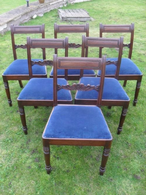 Set of Six Early 19th Century Mahogany Dining Chairs