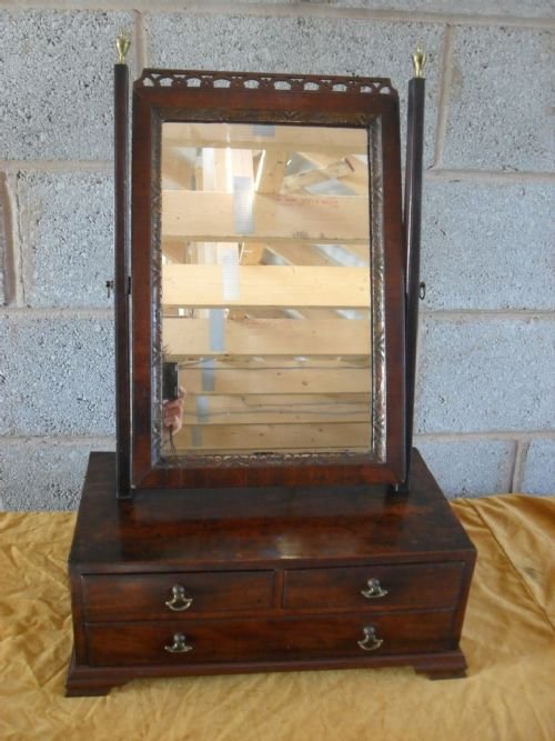 Georgian Mahogany Dressing Table Mirror