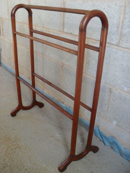 19th Century Mahogany 5 Bar Towel Rail
