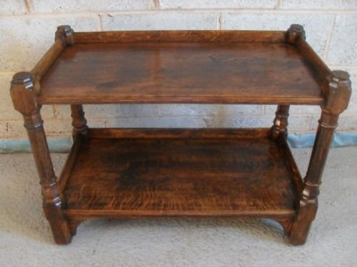 Victorian Well Made Oak Buffet Table/stand