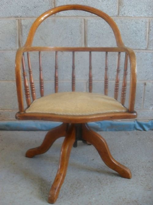 Oak and Ash American Style Swivel Desk Chair