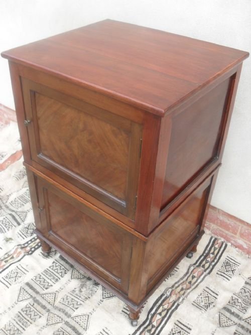 Victorian Mahogany Double Doored Bedside Pot Cupboard