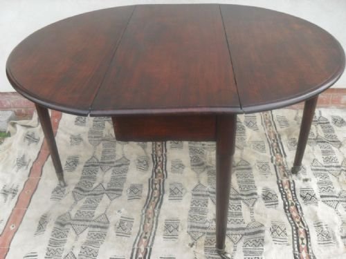 19th Century Mahogany Oval Dropside Dining Table